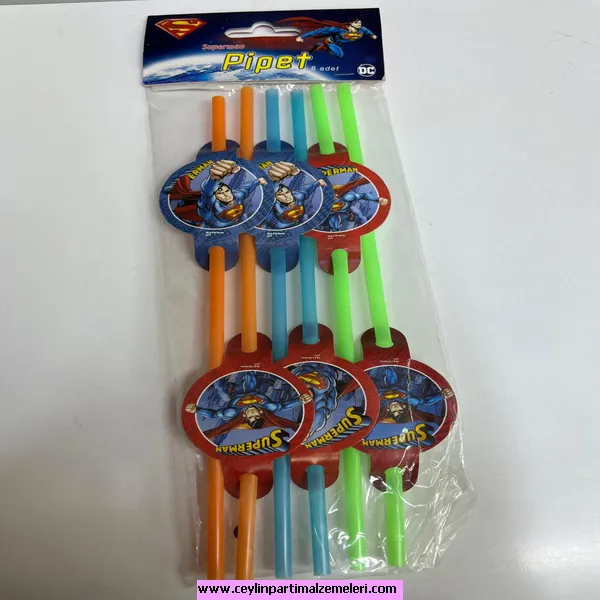 Süperman Temalı Pipet